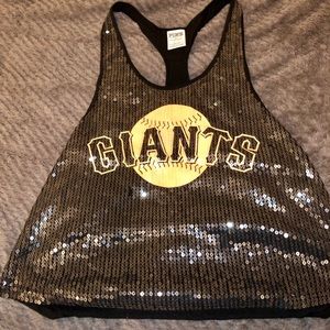 Victoria Secret Pink Sf Giants sparkly tank!!⚾️